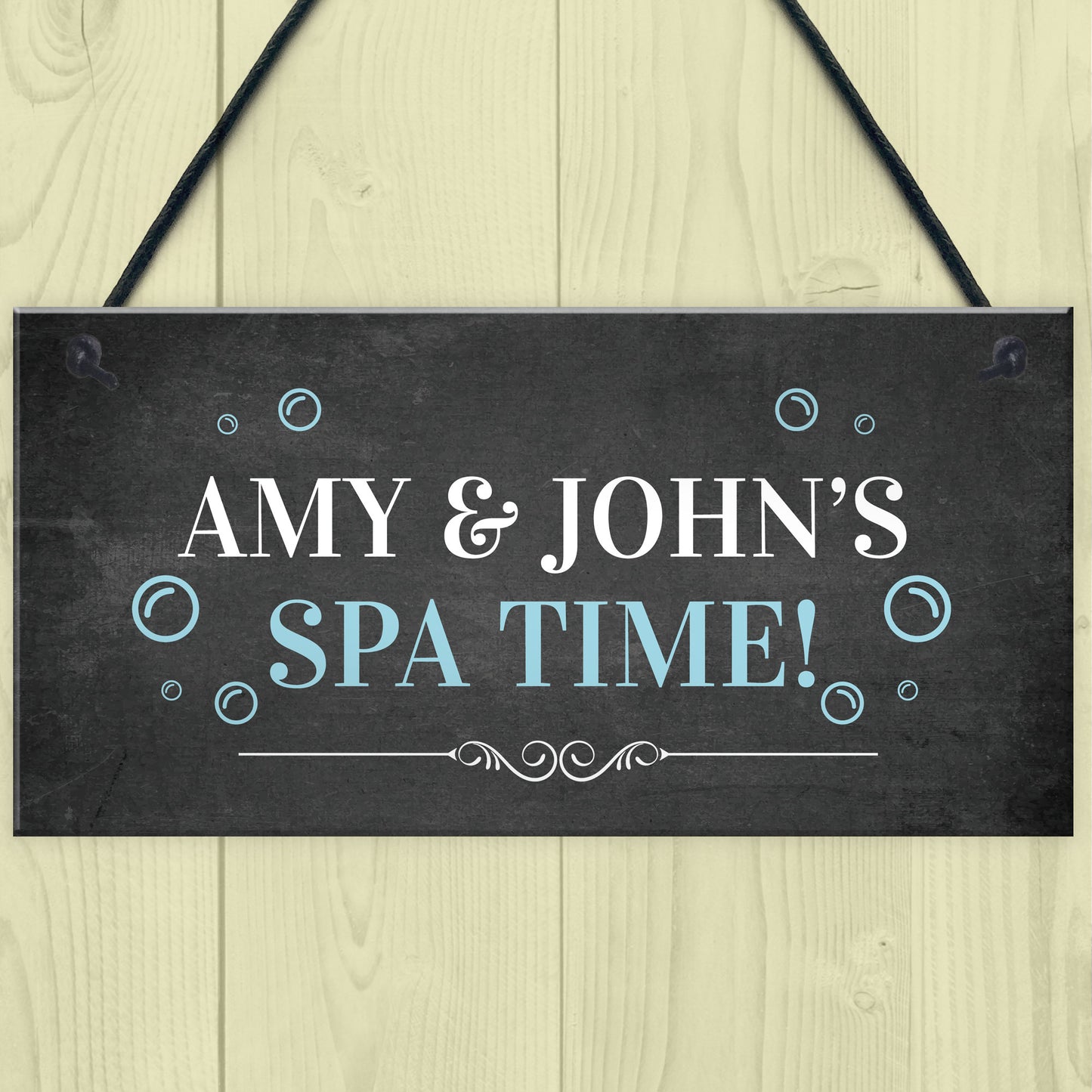 Hot Tub Accessories For Garden Outdoor Personalised Spa Sign