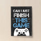 Boy Bedroom Wall Art Gamer Gift For Playstation Fan Dad Son Gift