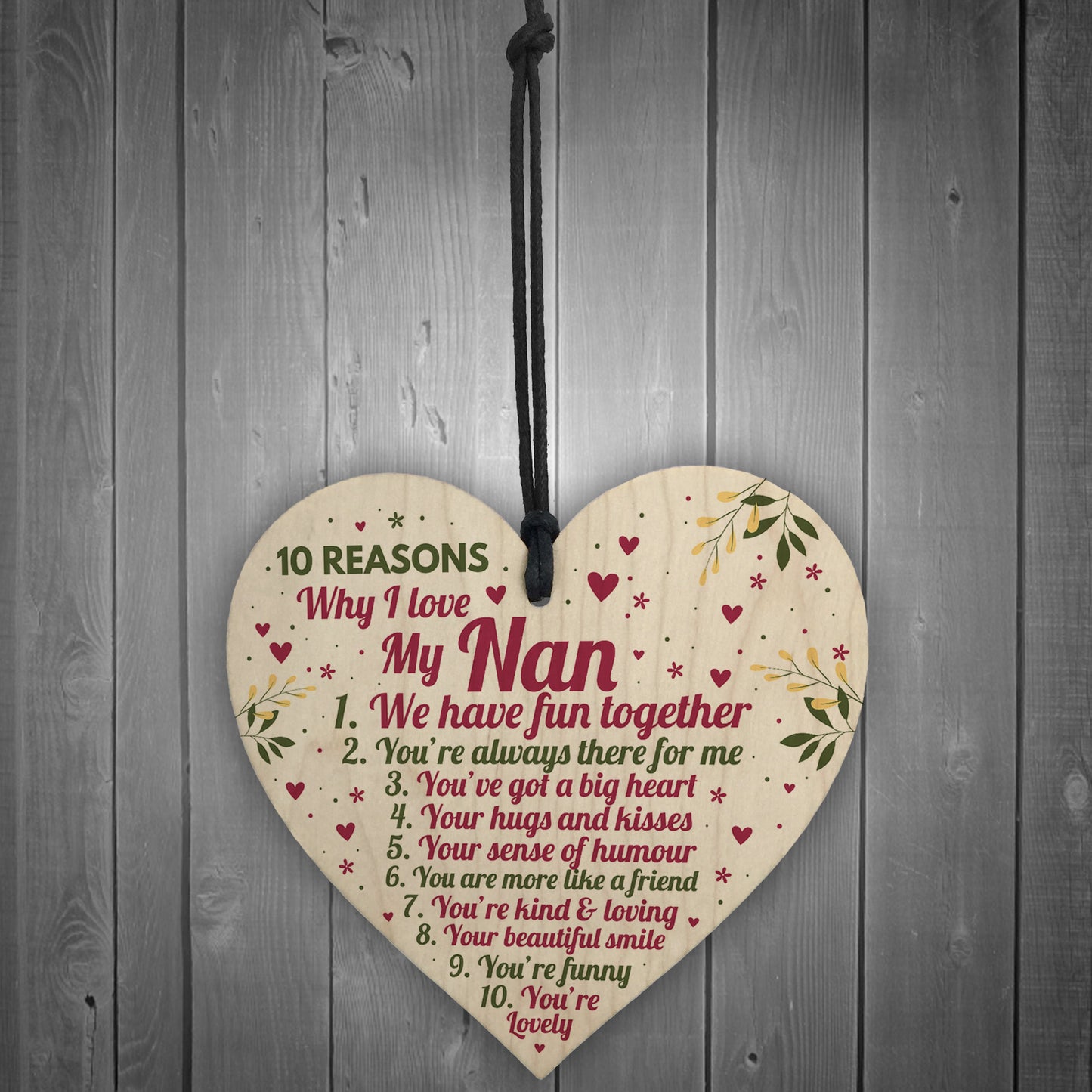 Reasons Why I Love My Nan Mothers Day Gift For Her Nan Birthday