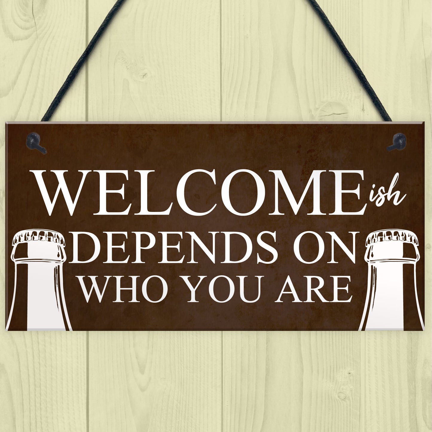 Funny Bar Welcome Sign Novelty Man Cave Gifts Home Bar Decor