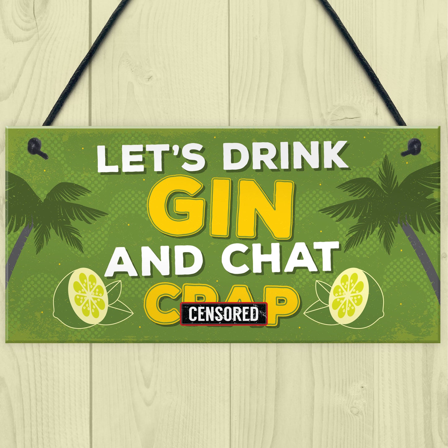 Novelty Gin Wall Sign Funny Bar Pub Man Cave Kitchen Plaque Gift
