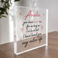 Auntie Gifts For Birthday Christmas Acrylic Block Thank You Gift