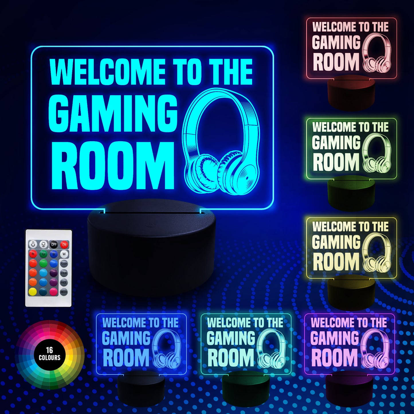 Gaming Room Welcome LED Sign Gamer Gift Gaming Accessories
