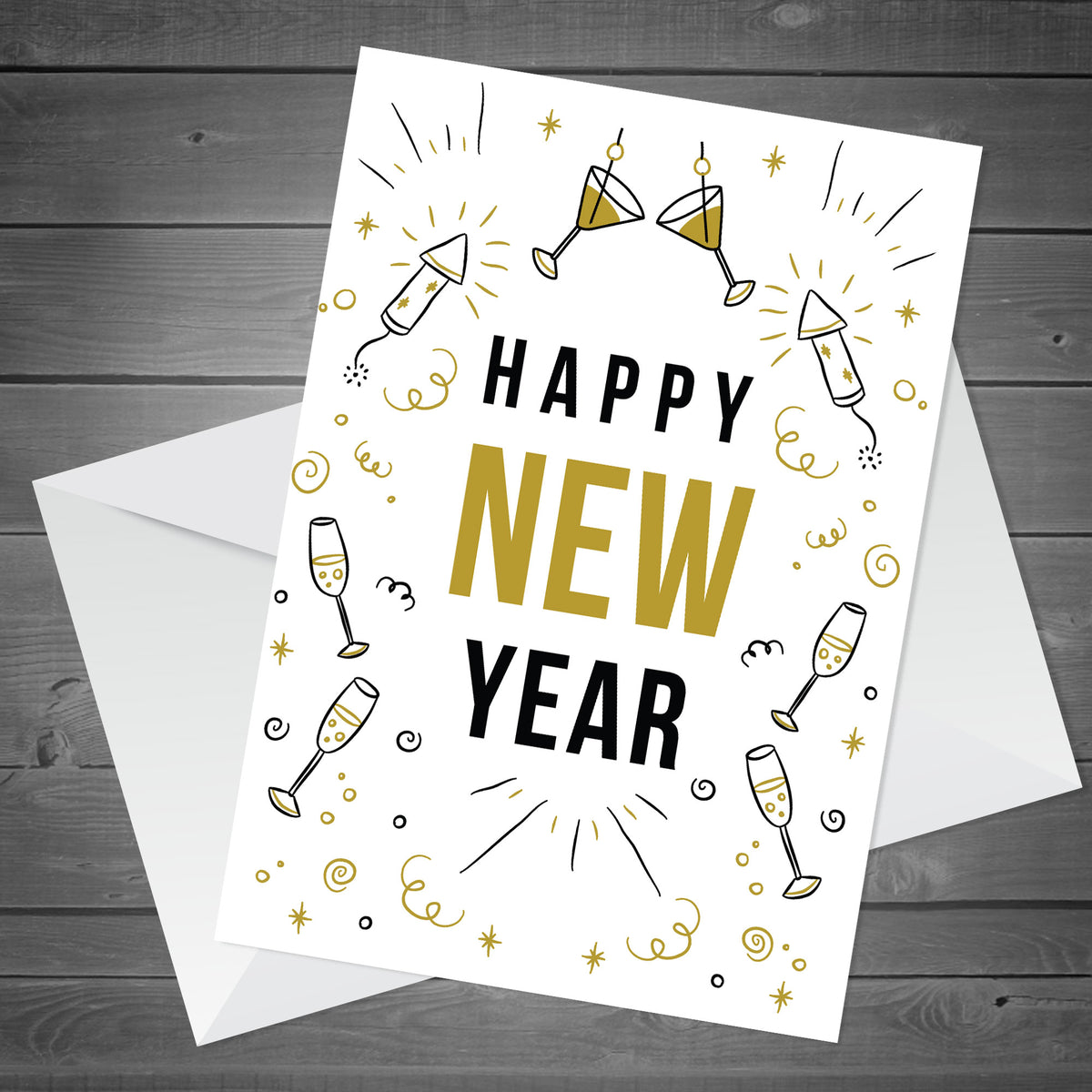 Happy New Year Greetings Card New Year Card For Him Her Special