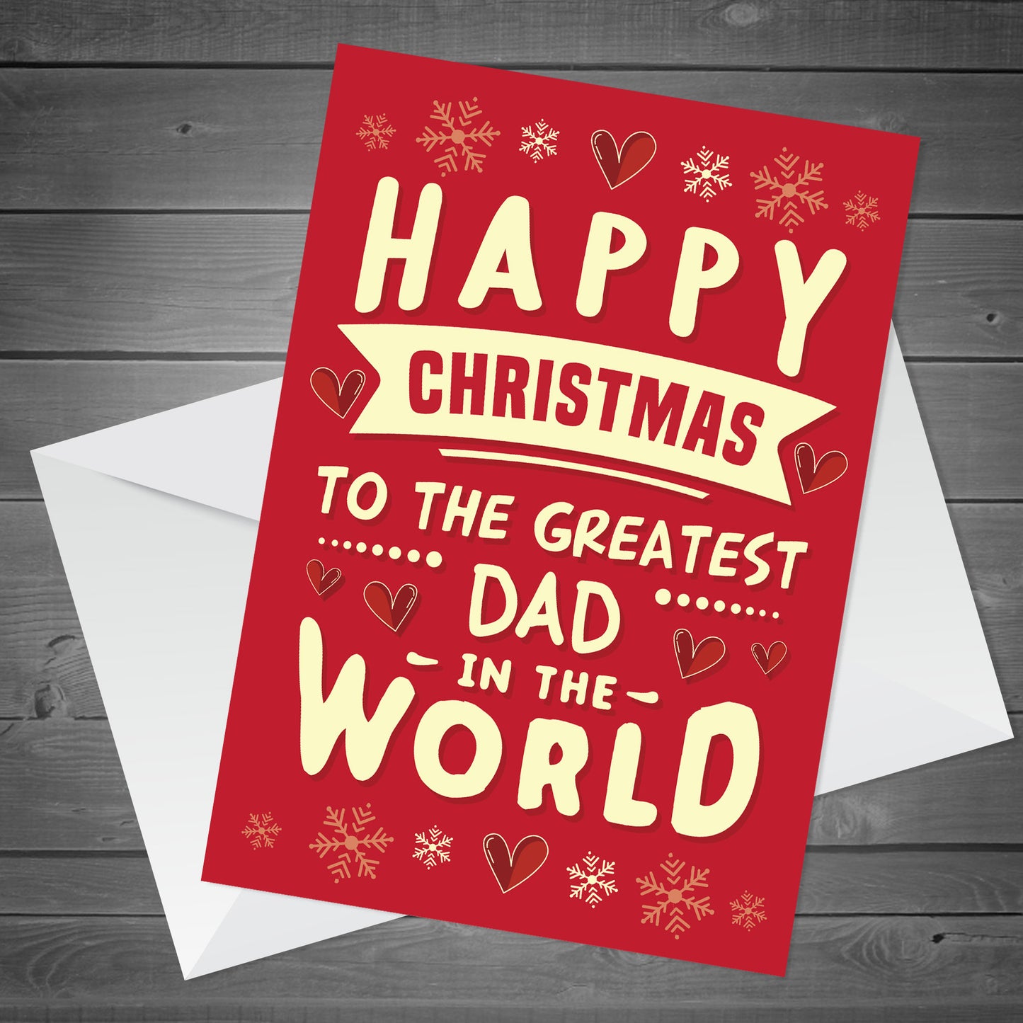 Happy Christmas Greatest Dad In The World Card