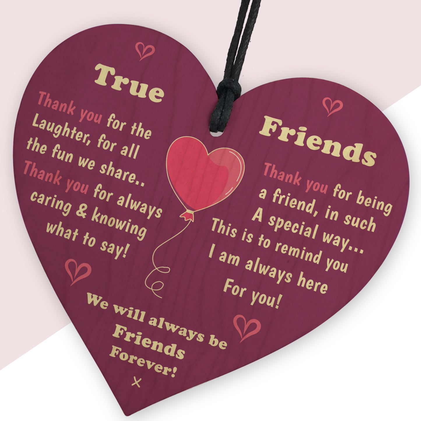 Best Friends Wood Heart, Friends Forever Sign, Friendship Gift