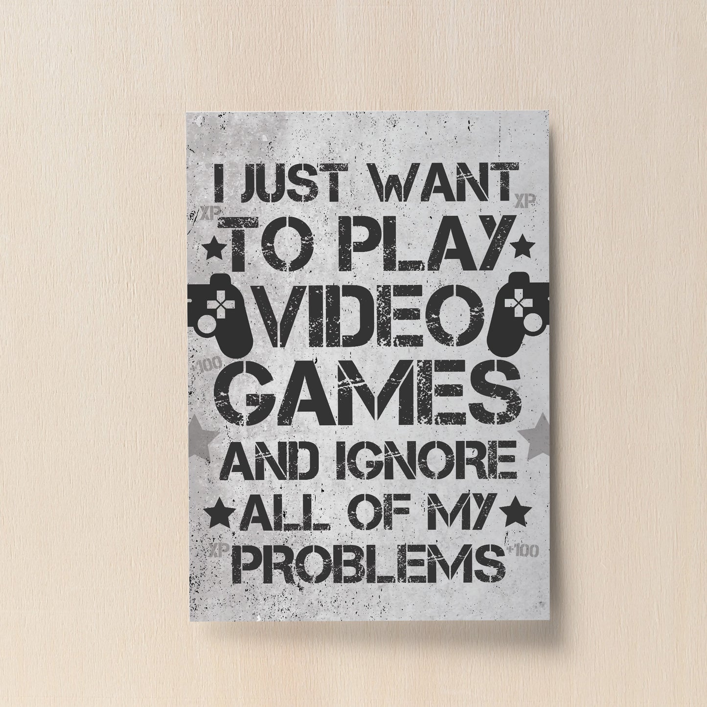 FUNNY Gamer Gift Gaming Sign For Walls Boys Bedroom Wall Decor