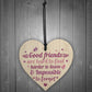 Best Friends Friendship Gift Handmade Wood Heart Plaque Keepsake