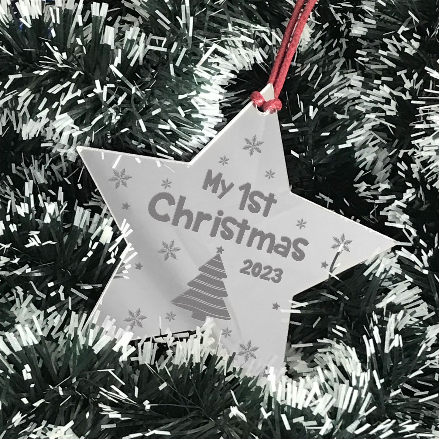 My 1st Christmas 2023 Hanging Christmas Decoration Engraved
