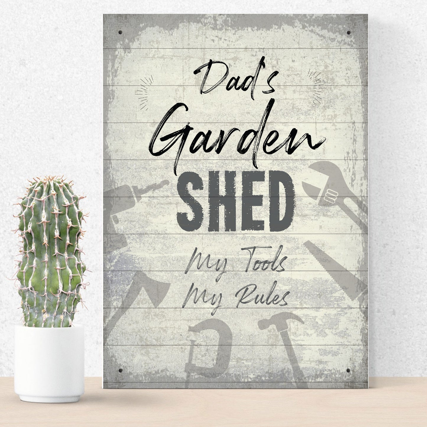 Personalised Shed Man Cave Garage Sign Vintage Sign Gift For Dad