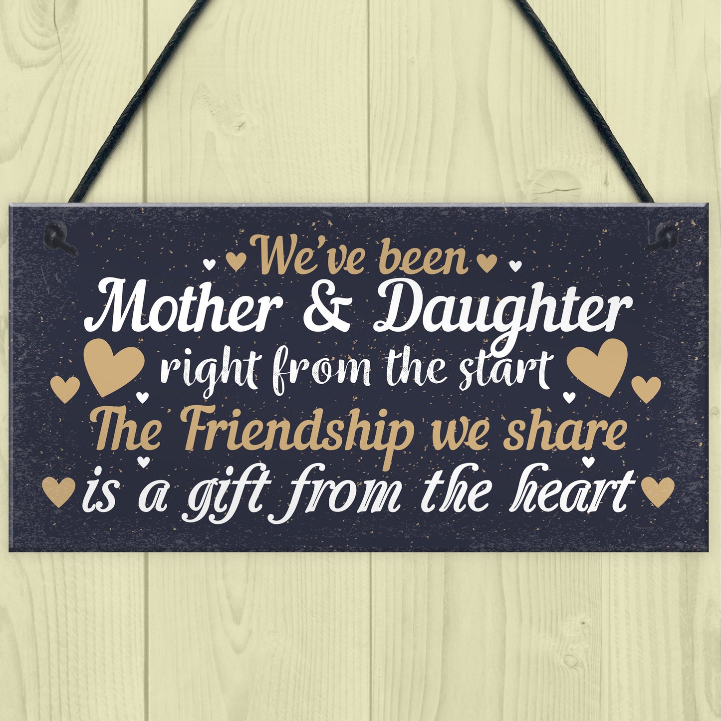 Mother And Daughter Keepsake Gift For Christmas Birthday Sign
