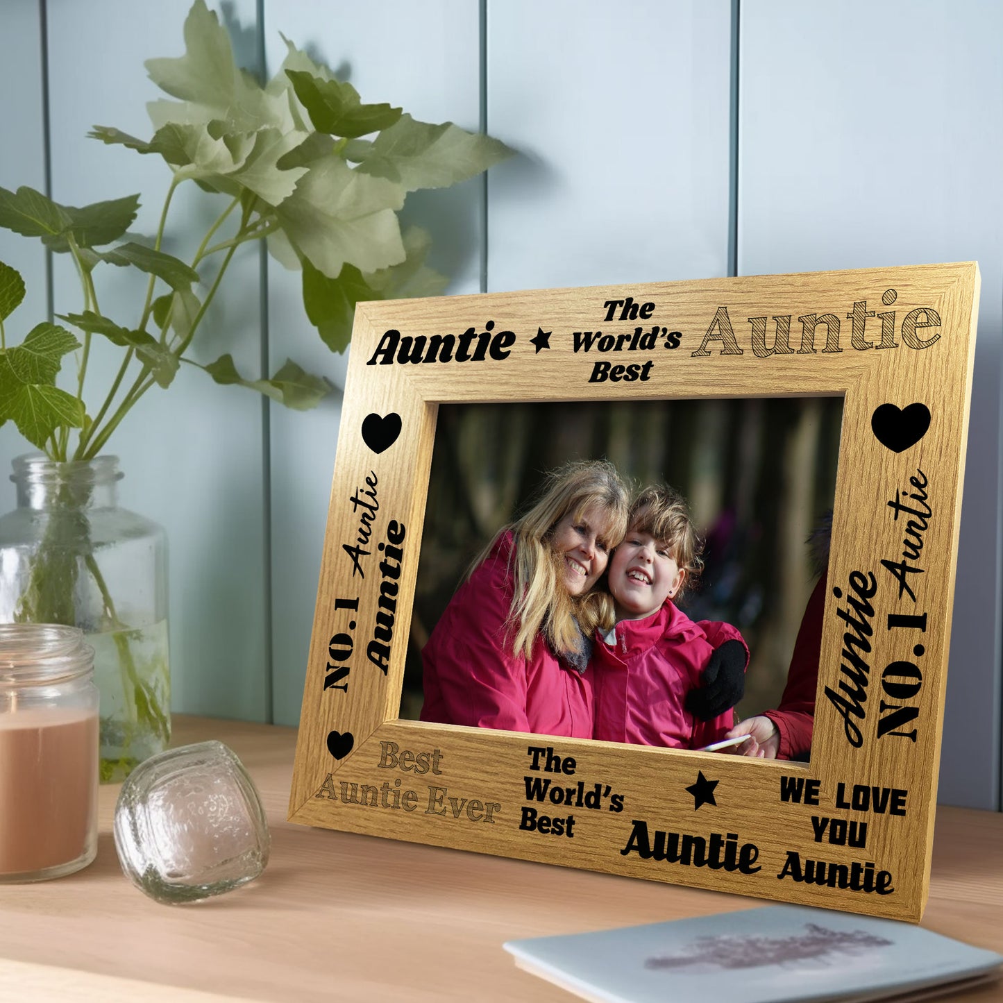 Auntie Gifts Auntie Wooden Photo Frame Birthday Christmas Gift