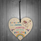 Auntiecorn Wood Heart Unicorn Gift For Auntie Birthday Christmas