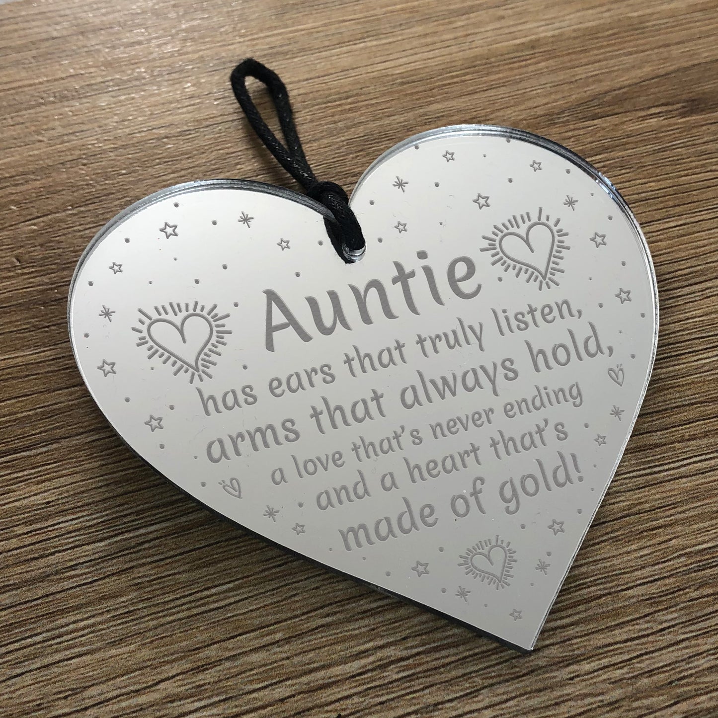 Auntie Gifts For Birthday Christmas Heart Plaque Sister Gift