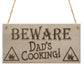 bewarre Dad's Cooking Funny Father's Day BBQ Hanging Plaque