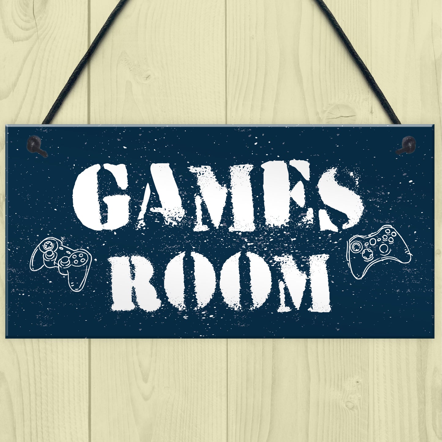 Games Room Man Cave Hanging Plaque Gift For Him Bedroom Plaque