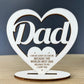 Special Dad Gift Birthday Fathers Day Wood Standing Plaque
