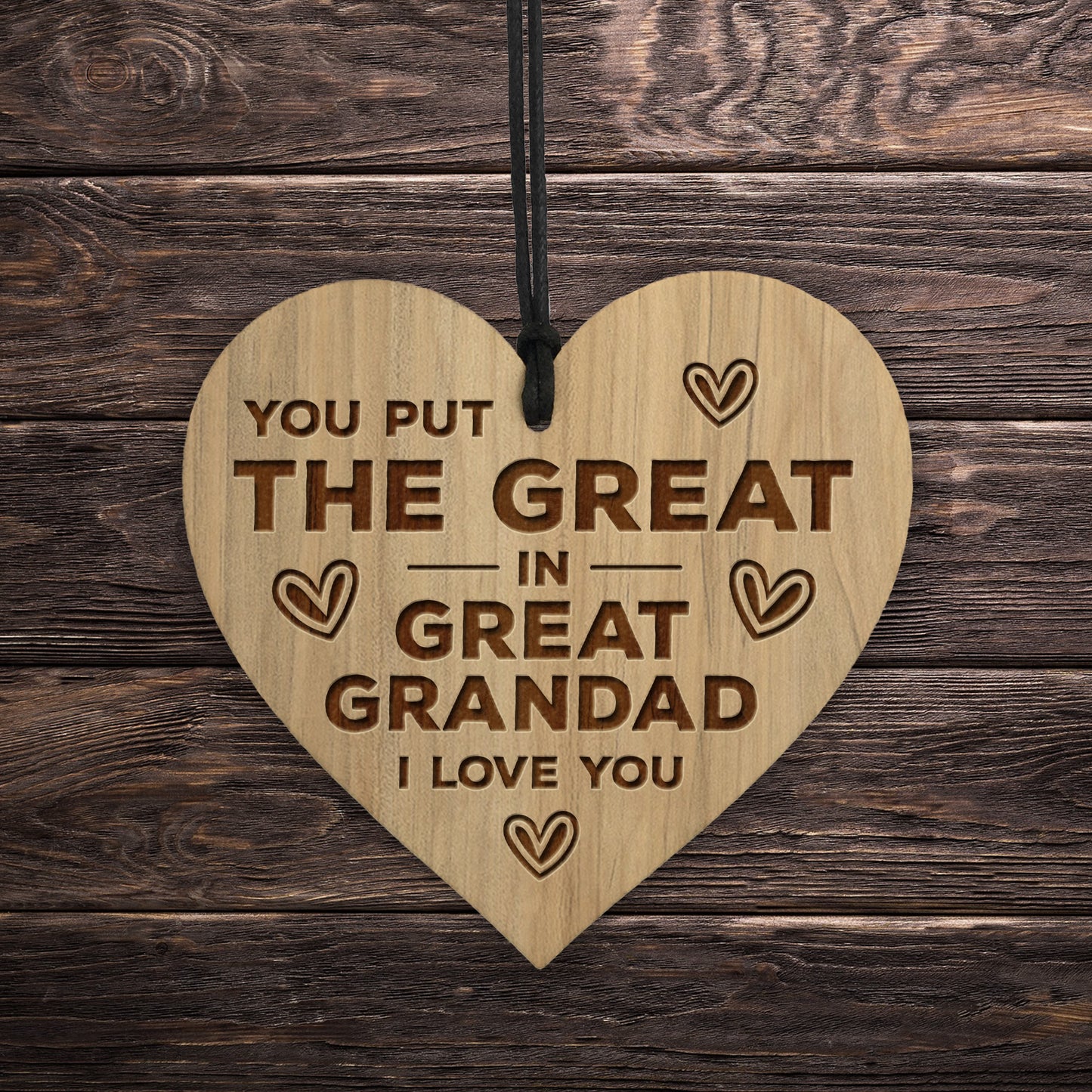 Great Grandad Gifts Engraved Heart Birthday Gift For Grandad
