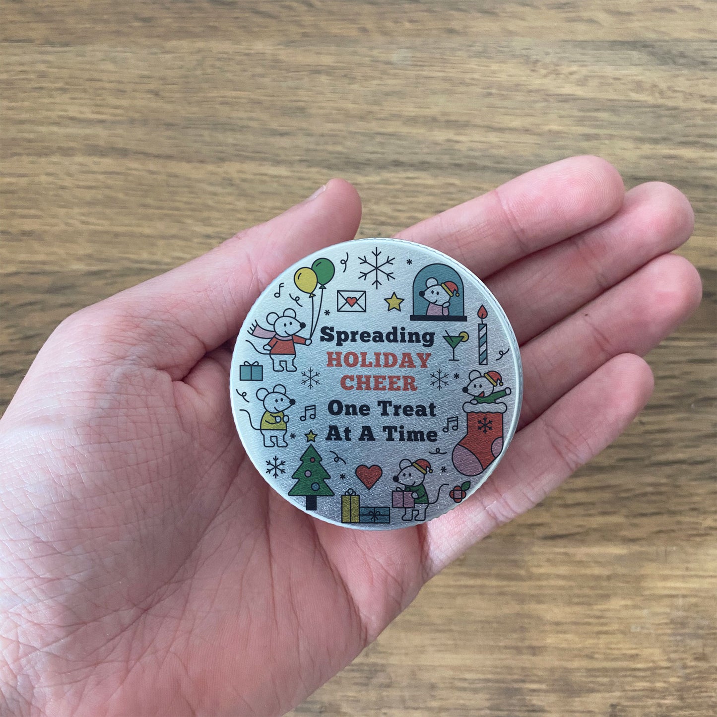 Christmas Treat Sweet Tin Stocking Filler Gift For Son Daughter