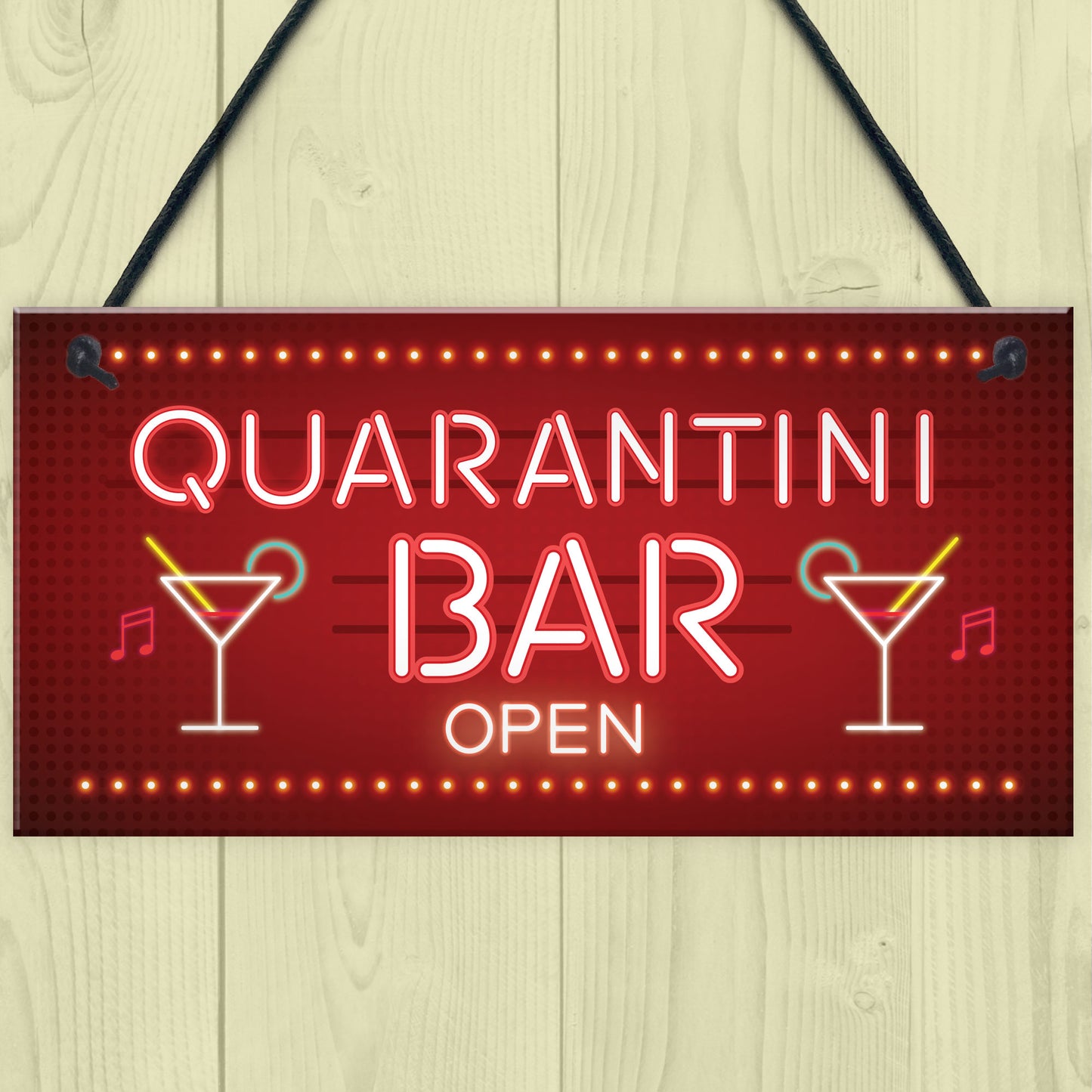 Novelty Home Bar Signs QUARANTINE Gifts For Man Cave Bar Signs