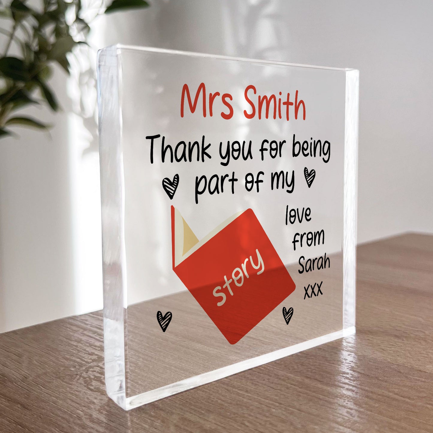 Personalised Best Teacher Gifts Thank You For Being Part Of