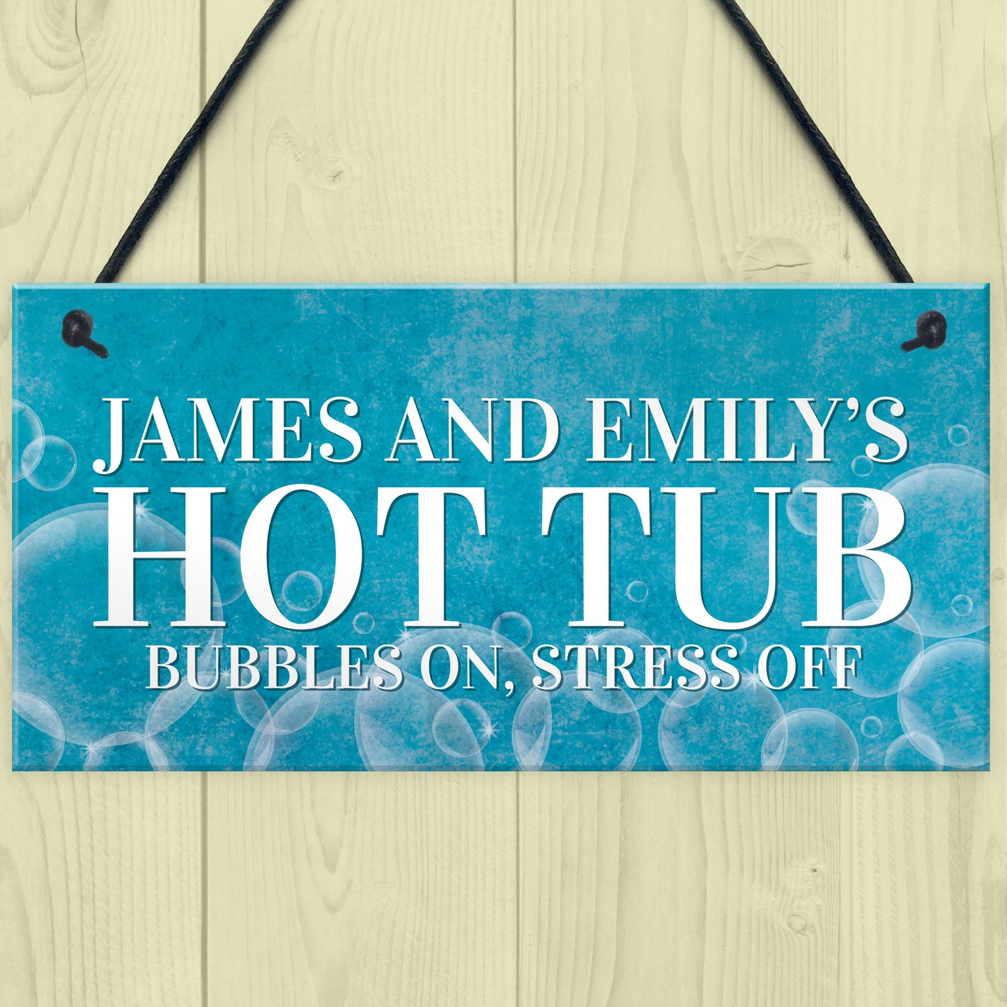 Hot Tub Sign Personalised Outdoor Garden Shed Summerhouse Sign