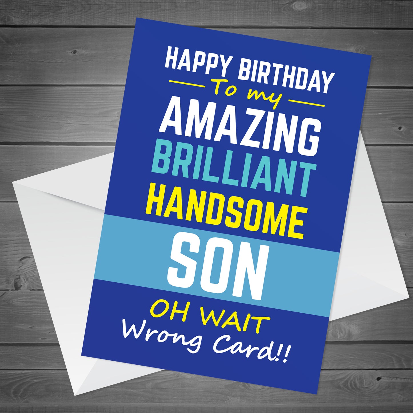 Funny Hilarious Birthday Card For Son From Mum And Dad Novelty