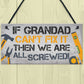 Grandad Fix It Man Cave Sign Garage Shed Wall Sign Birthday Xmas