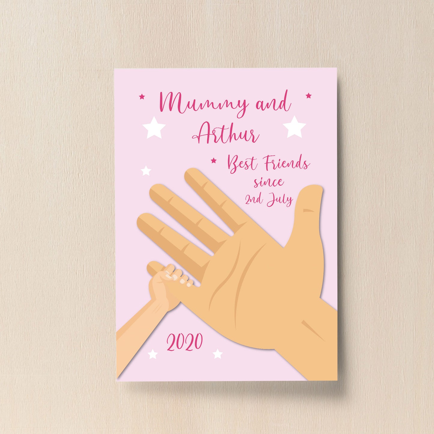 Personalised Baby Gift For New Mum Print Birth Details Nursery