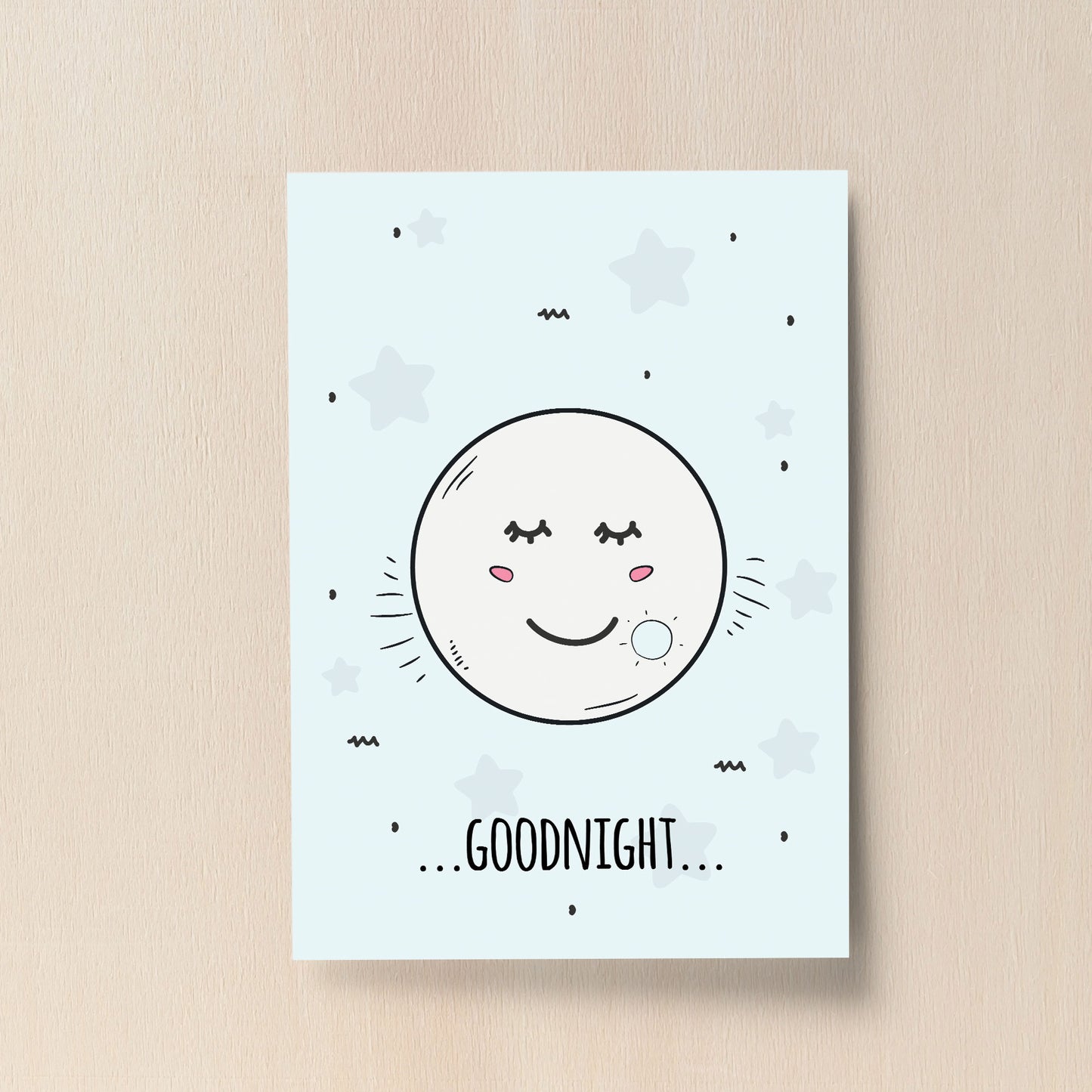 Cute Blue Nursery Print For Boys Bedroom Baby Nursery Print