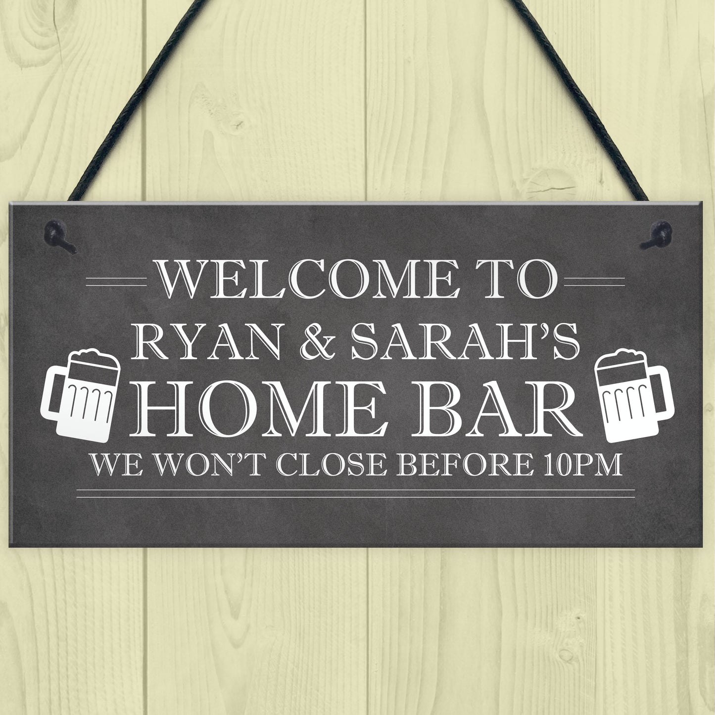 PERSONALISED Home Bar Signs Novelty Christmas Birthday Gifts