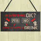 Funny Bar Sign Garden Plaque Alcohol Man Cave Vintage Beer Gin
