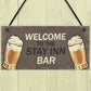 Funny Bar Signs Novelty Man Cave Plaques Quarantine Gifts
