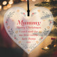 Bump Gift For Mummy Christmas Acrylic Heart Gifts For Mummy