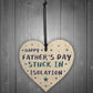 Funny Fathers Day Gift Isolation Lockdown Gift Wooden Heart Gift