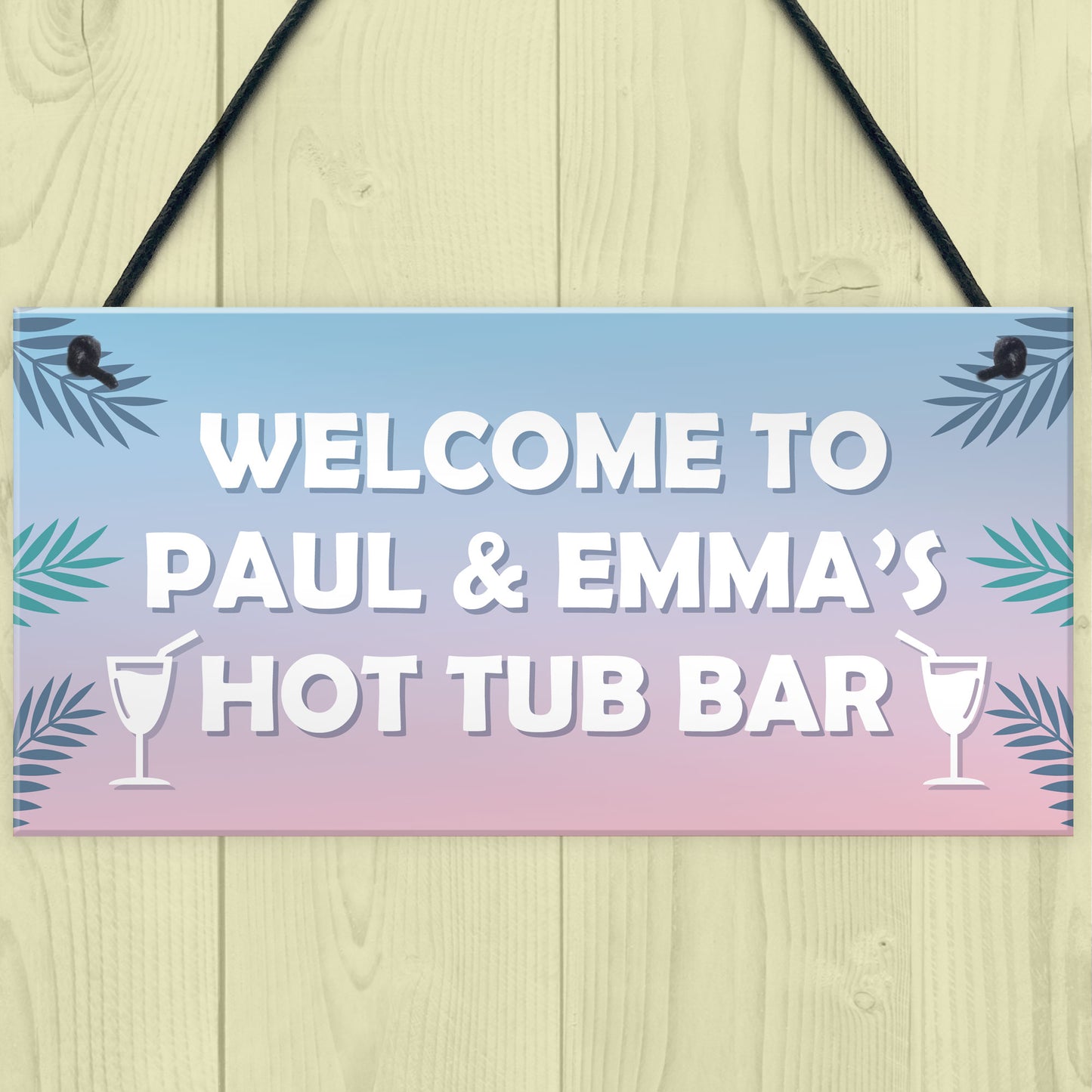 Personalised Hot Tub Accessories Novelty Hot Tub Decor Sign Gift