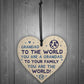 Fathers Day Gifts For Grandad Dad Wood Heart Birthday Gift