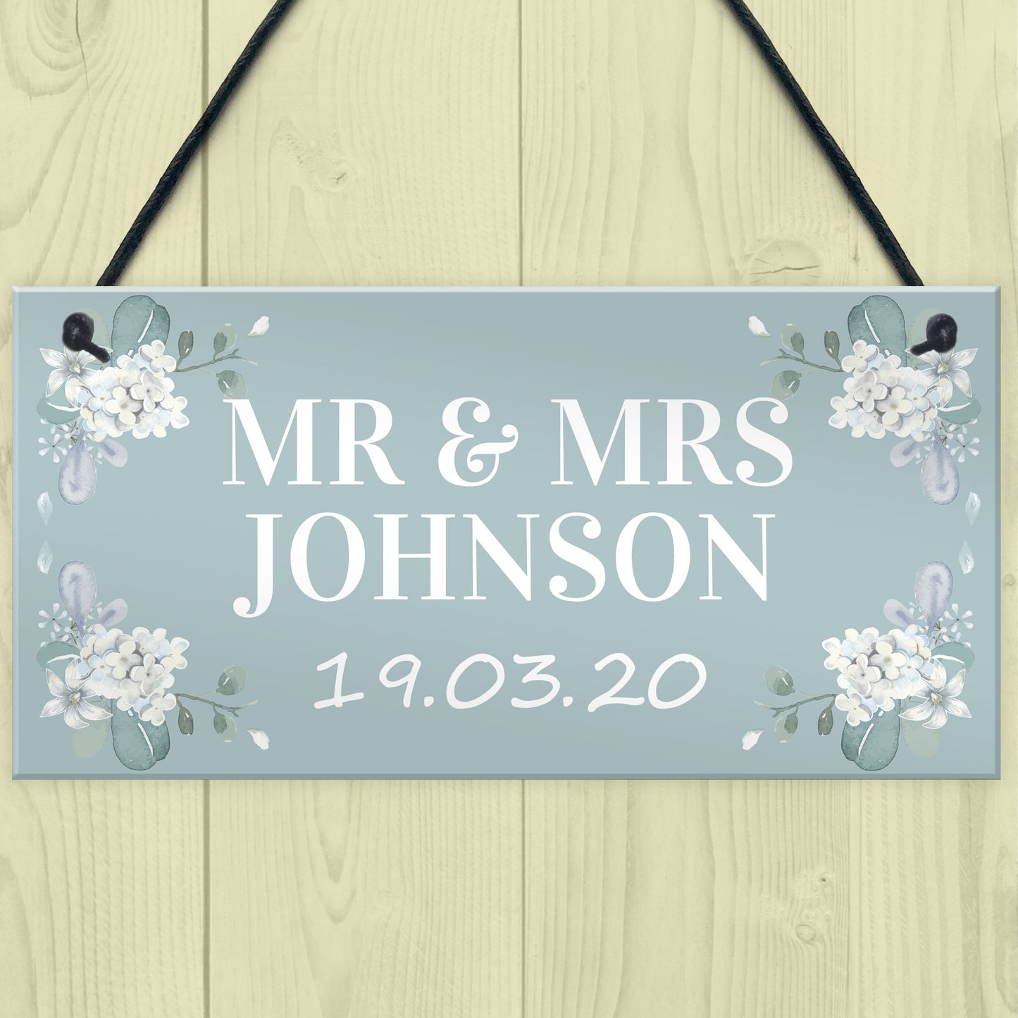 Personalised Wedding Gift Mr and Mrs Gift Wedding Anniversary