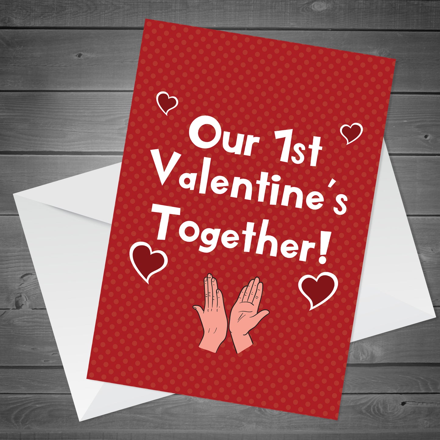 Our First 1st Valentines Card For Him Her Boyfriend Girlfriend