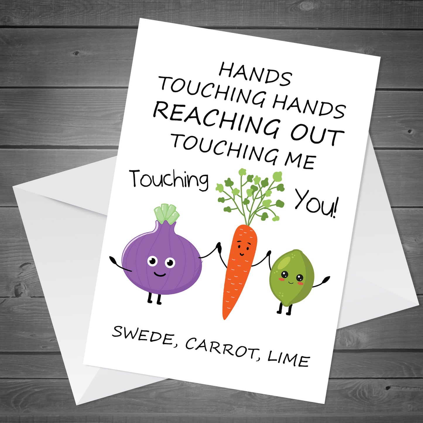 Swede Carrot Lime Sweet Funny Birthday Card Card for Caroline