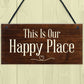 Novelty Garden Signs And Plaques Happy Place Summerhouse