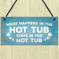 Hot Tub Novelty Garden Hanging Wall Plaque Sign Shed Jaccuzi