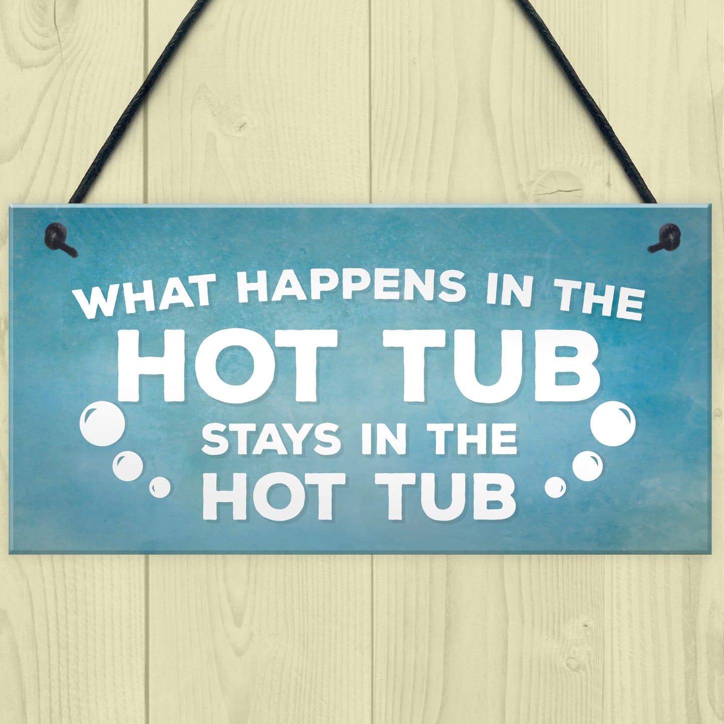 Hot Tub Novelty Garden Hanging Wall Plaque Sign Shed Jaccuzi