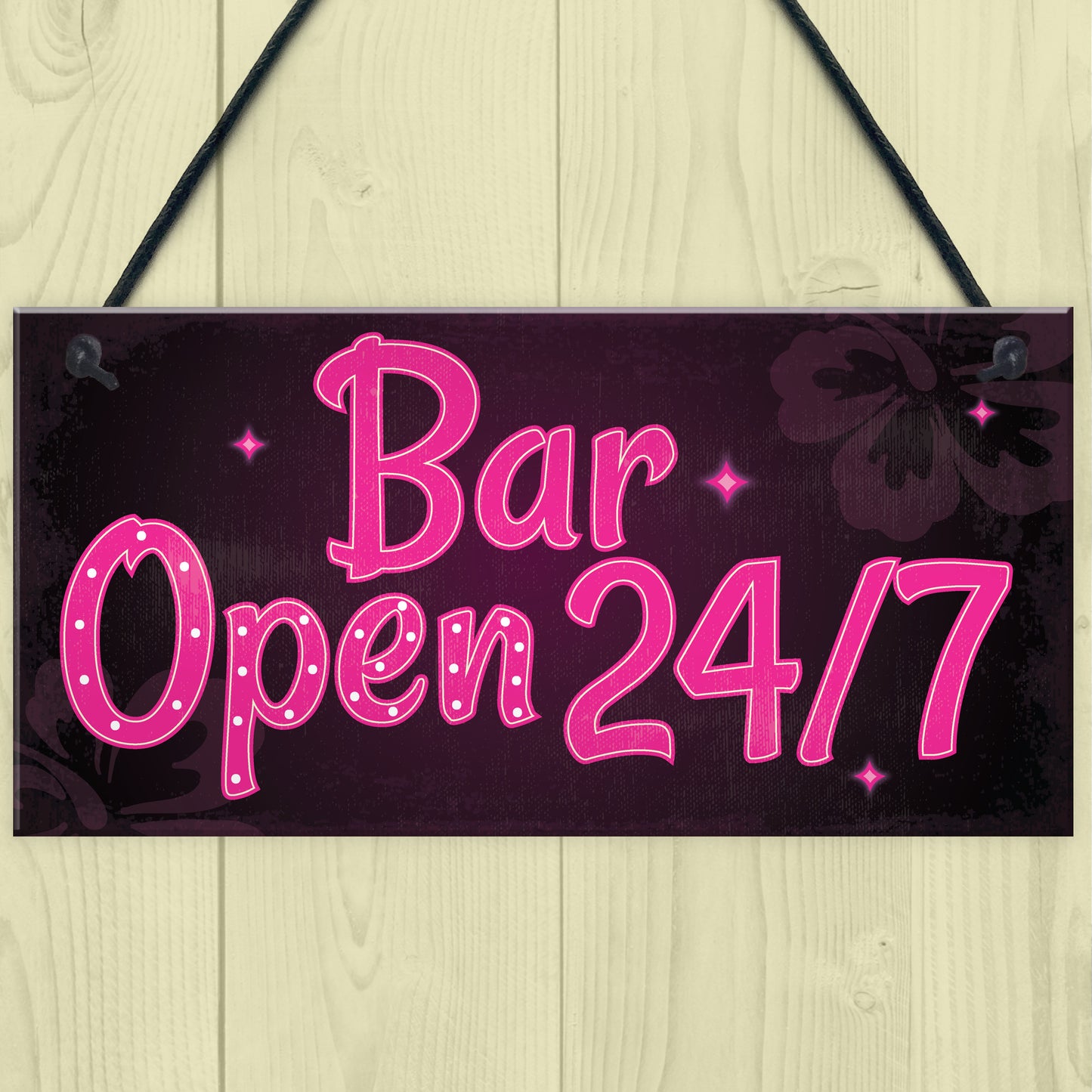Bar Sign Pub Club Home Bar Open Display Hanging Plaque Kitchen