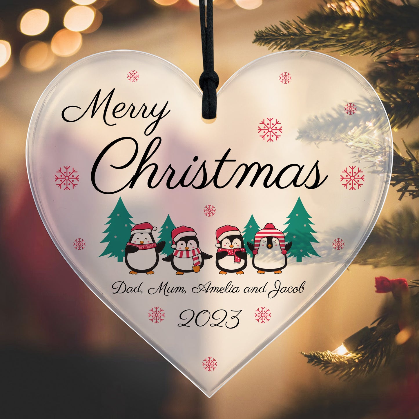 Christmas Ornament For Family Personalised Christmas Decoration