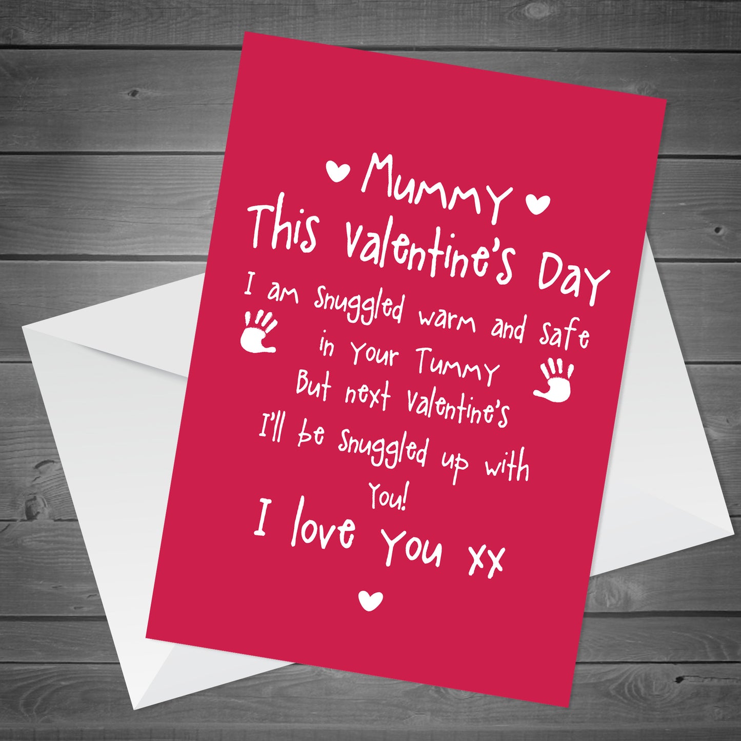 Cute Mummy to Be Valentines Card Love Baby Bump Poem