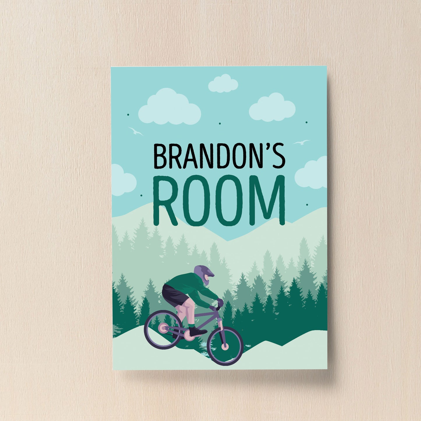 PERSONALISED Bedroom Wall Print Boys Bedroom Decor Wall Art