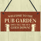 Novelty Pub Beer Garden Sign For Home Bar Garden Decor Gifts