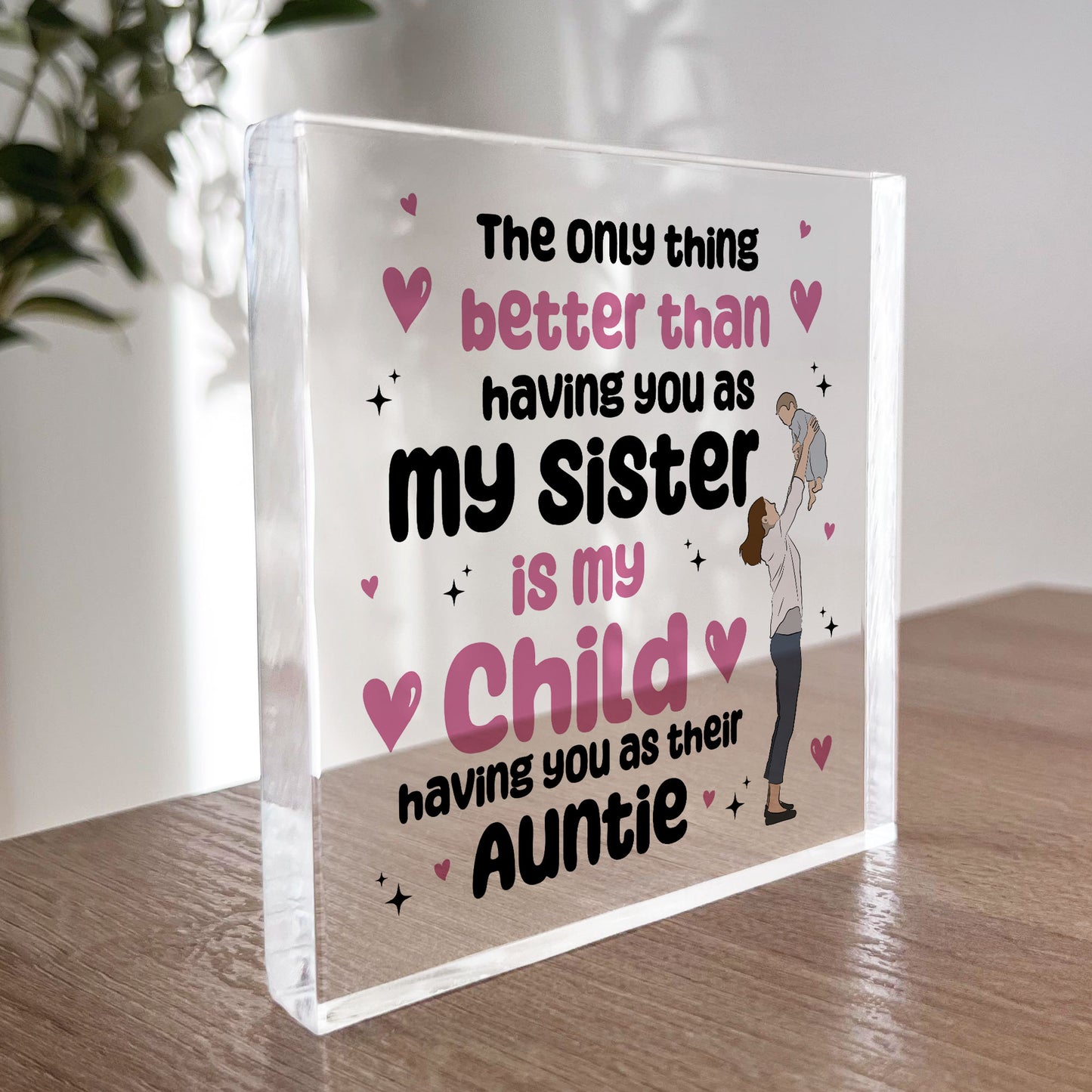 Auntie Christmas Birthday Gifts From Niece Nephew Acrylic Block
