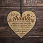 Auntie Plaque Engraved Heart Auntie Birthday Christmas Gifts